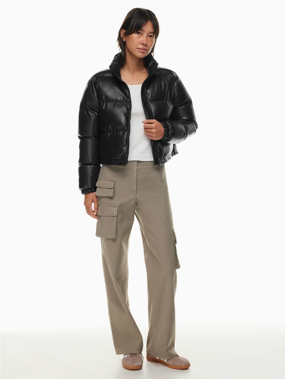 Aritzia Vista Puffer Jacket - Faux Leather